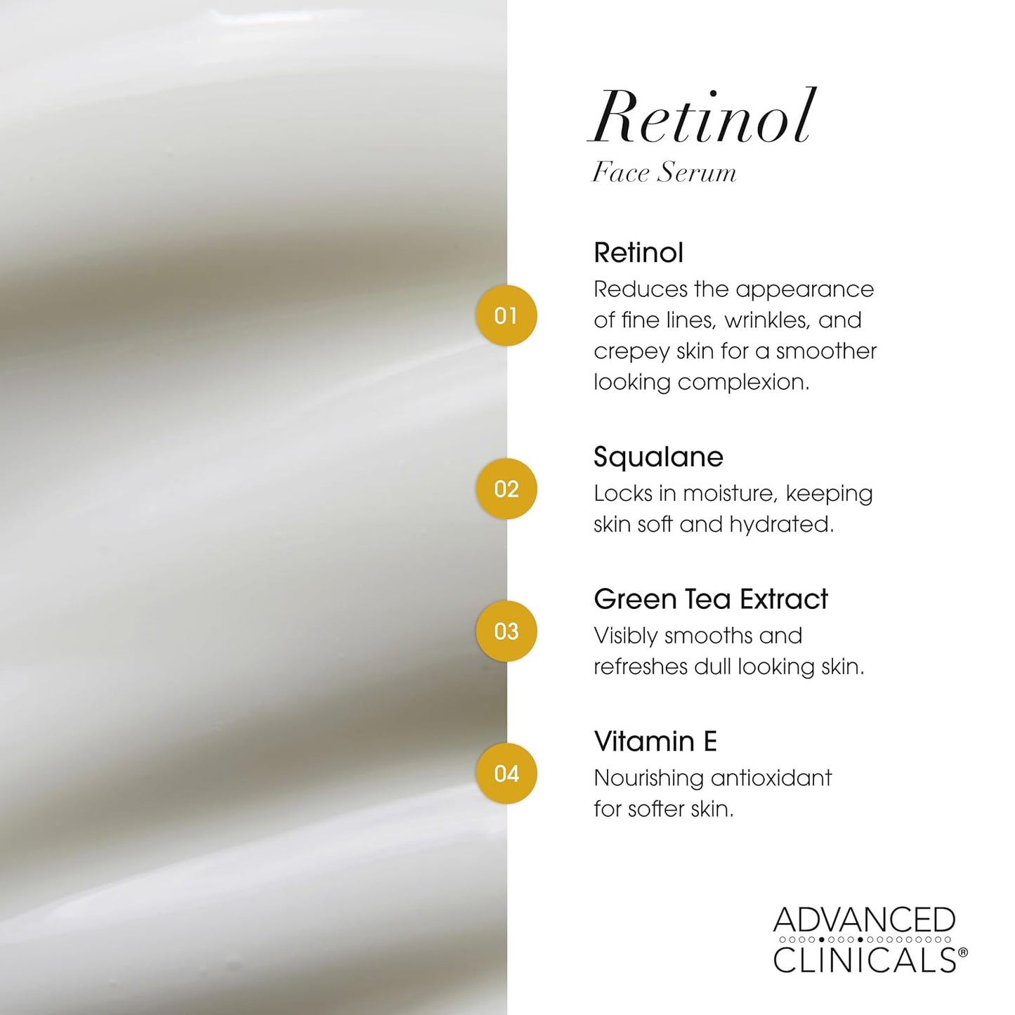 Retinol Serum for Face - Firming Collagen & Vitamin C Skincare Set | 1.75 Fl Oz, 3 Pieces