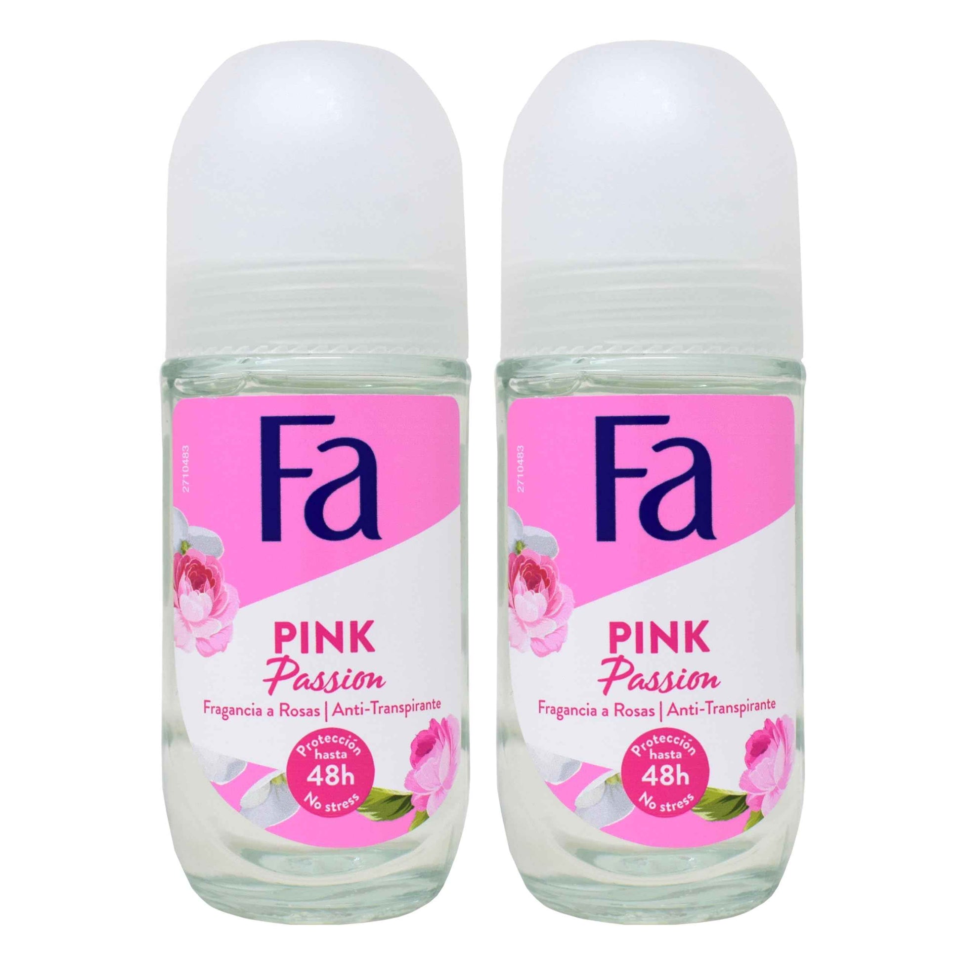 Fa Deodorant 1.7 Ounce Roll-On Pink Passion (50ml) (2 Pack)