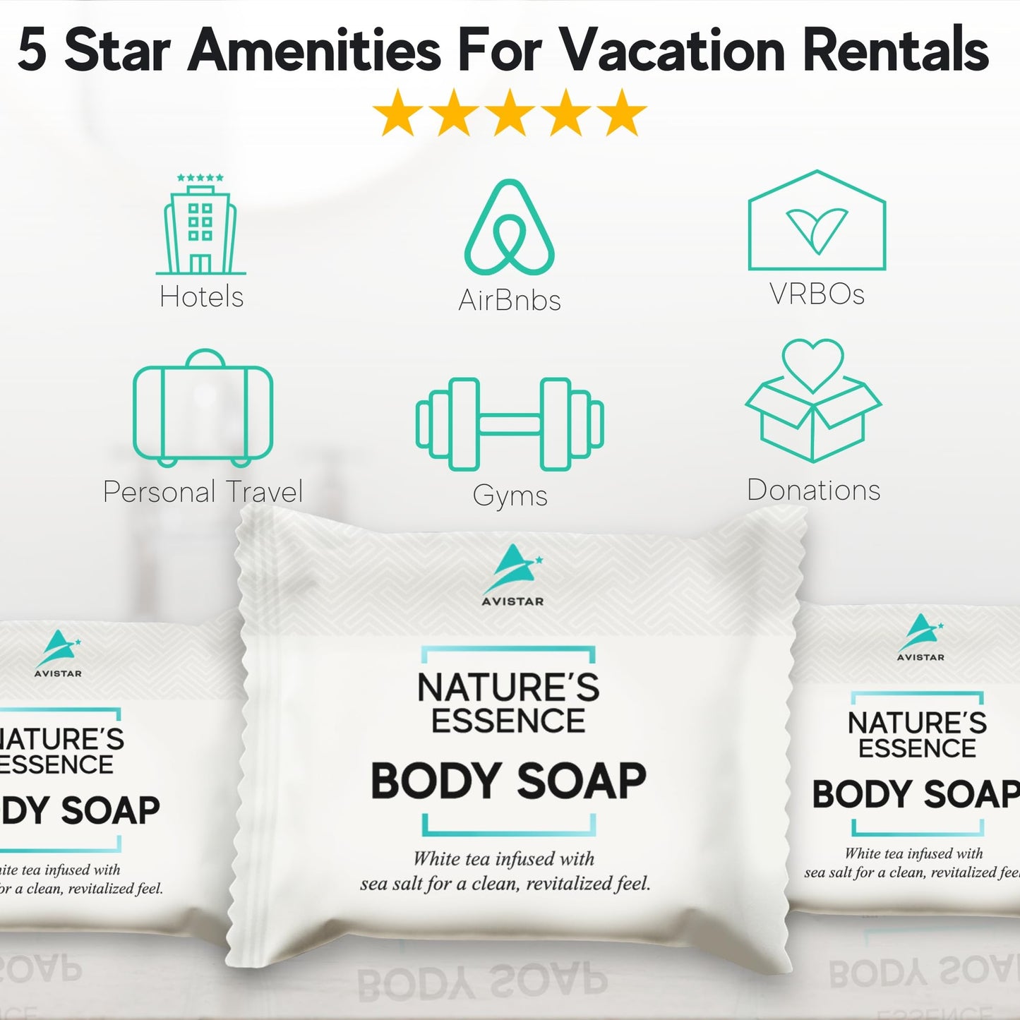 Bar Soap Bulk Individually Wrapped – 120 Pack 0.5 oz Mini Hotel Soap Bars Bulk – Travel Size Essential Toiletries for Hosts and Guests, Hotel, Hospitality, Shelters & Bathroom Amenities
