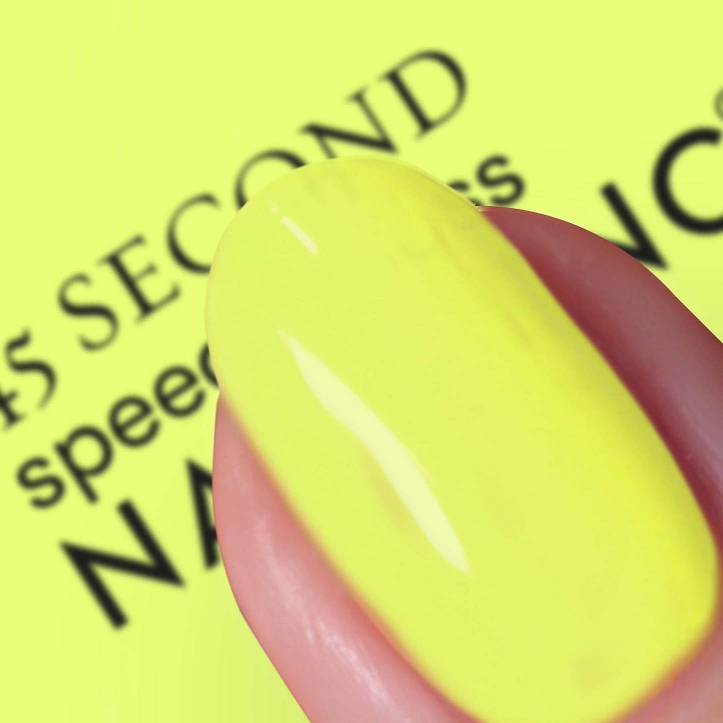 Nails Inc 45 Second Speedy Gloss, Natalie, Pale Yellow, Neon, No Chip, Long Lasting, Quick Dry, Air Dry, Professional Manicures & Pedicures, Fingernails & Toenails, Vegan Nail Polish, 0.47 Fl Oz