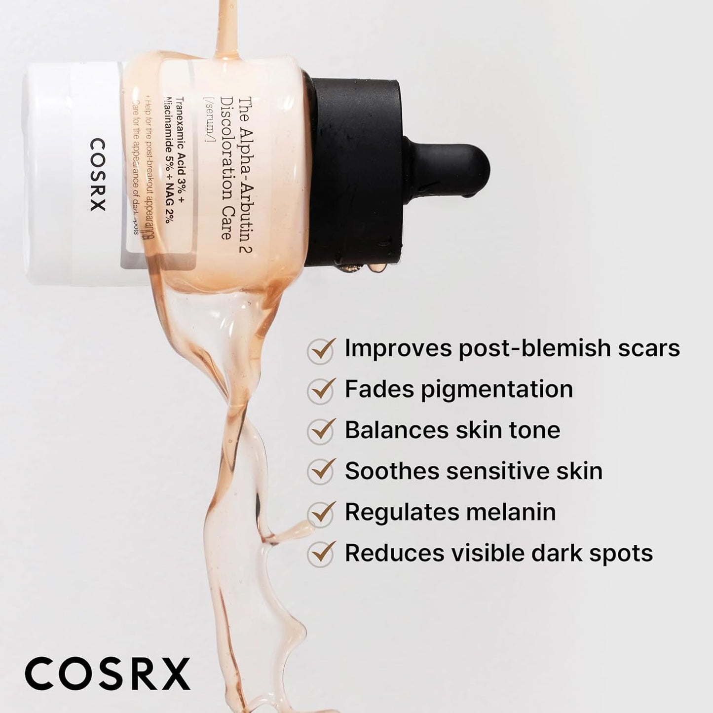 COSRX Spotless Glow Duo - 2% Alpha Arbutin Discoloration Care Serum & Mini Peptide Booster | 1.7 fl. oz + 1 fl. oz