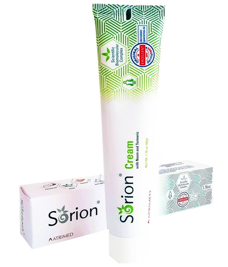 Sorion Cream - Herbal Moisturizer for Dry, Itchy Skin | Coconut Oil, Neem & Turmeric Formula