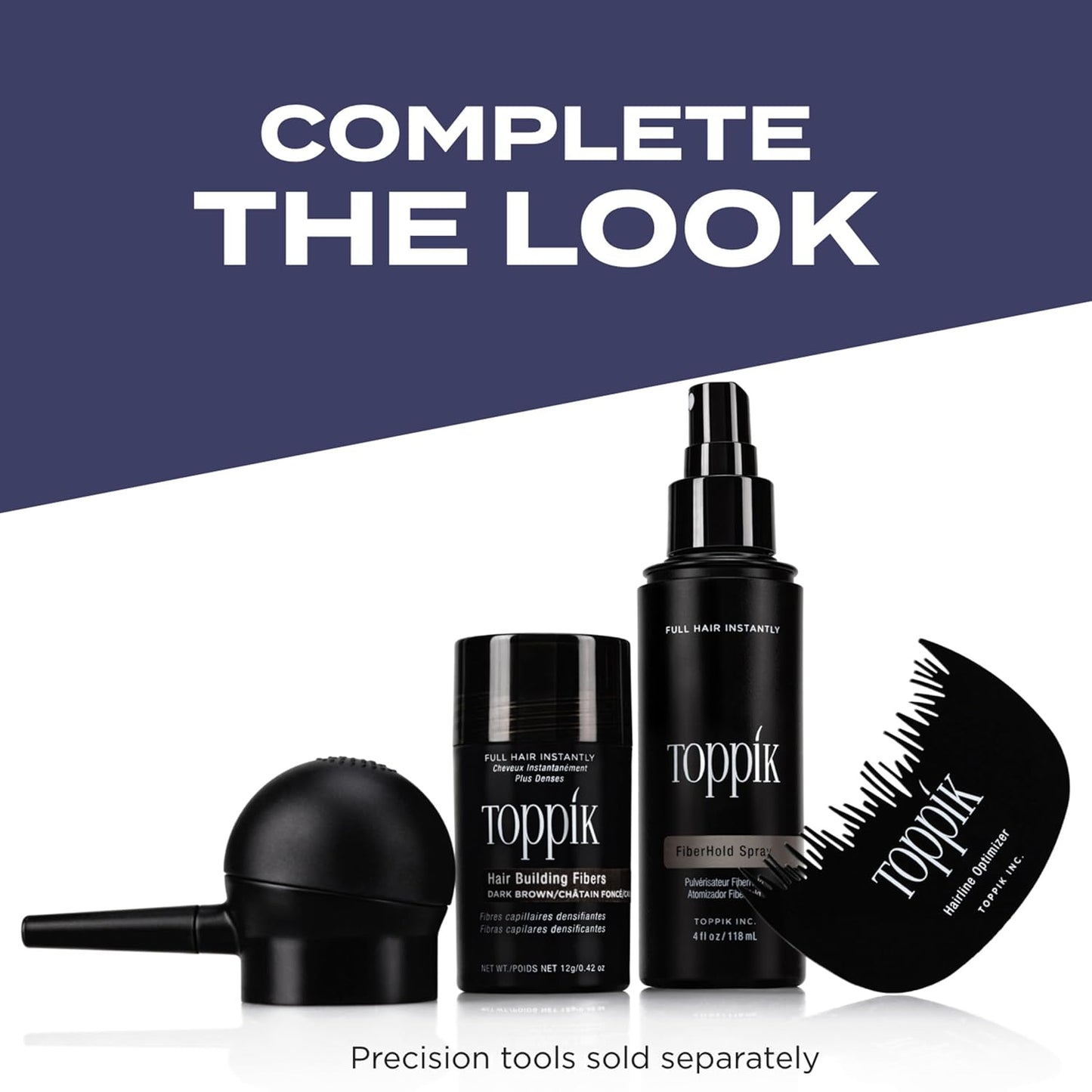 Toppik Hair Building Fibers - Instantly Thicker & Fuller Hair for Fine or Thinning Hair | 9 Shades Available, 4 Sizes