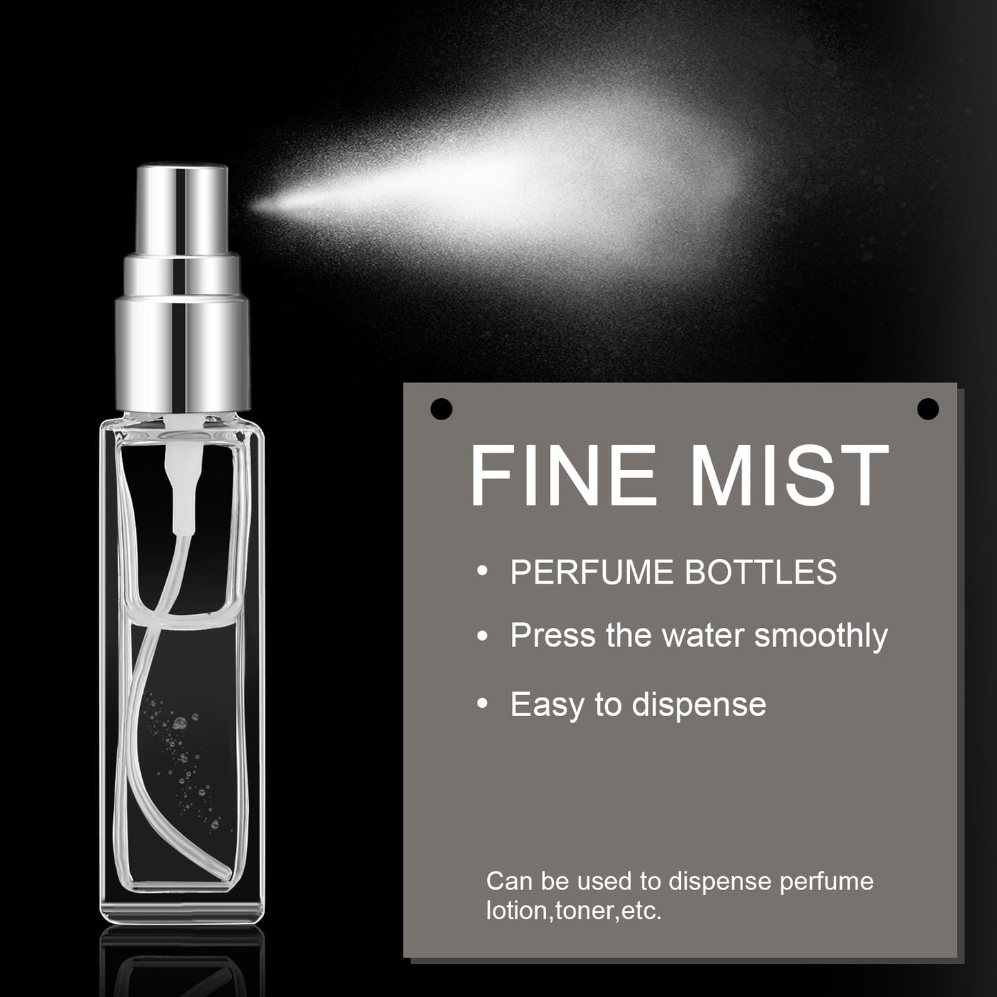 Domensi 30 Pcs 10/15/20/30 ml Perfume Travel Refillable Glass Bottles Spray Bottle Perfume Atomizer for Cologne Dispenser Leak-proof Fragrance Bottles Atomizer Pump Kit (20 ml,Gold,Silver,Black)