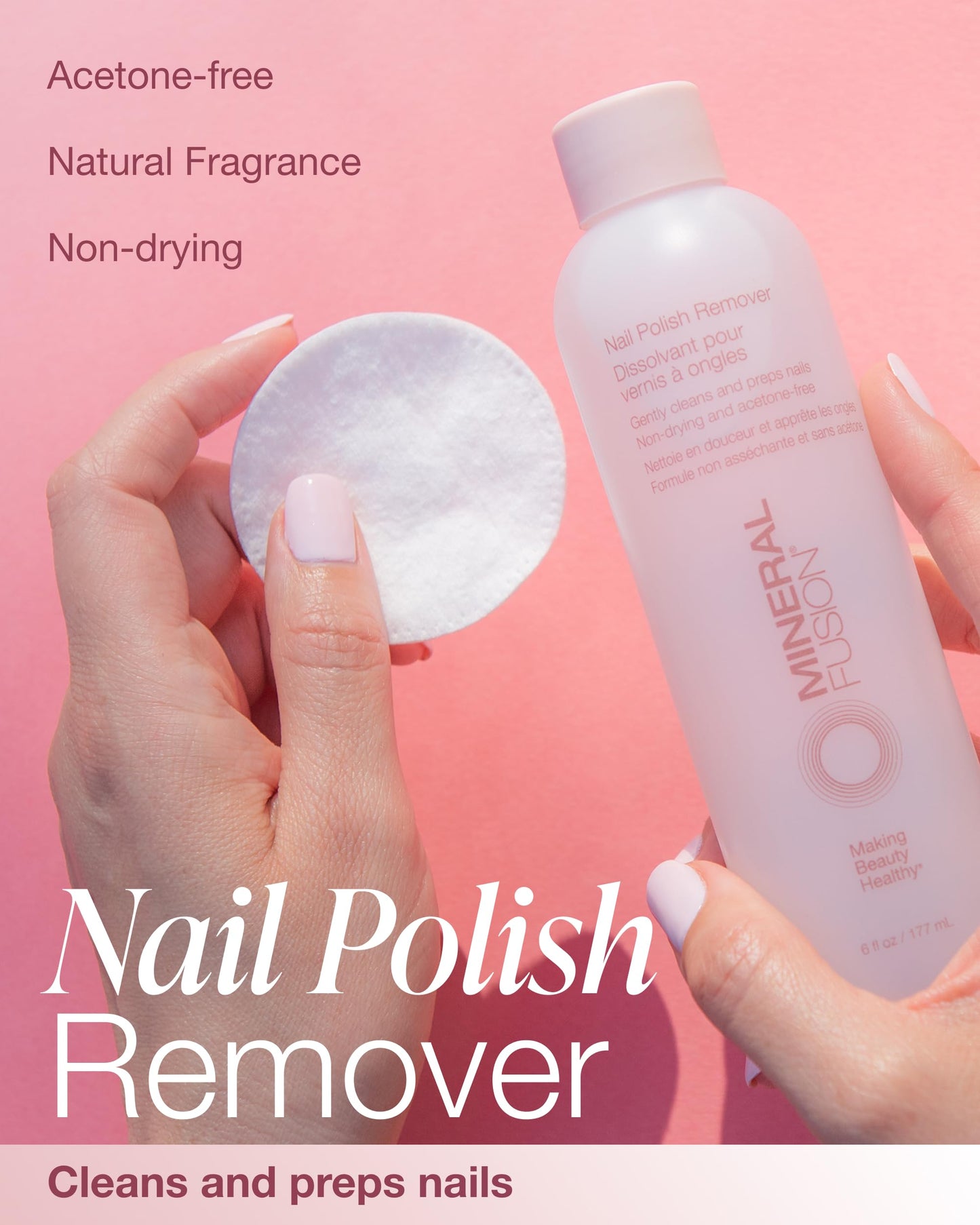 Mineral Fusion Nail Polish Remover, 6 fl oz