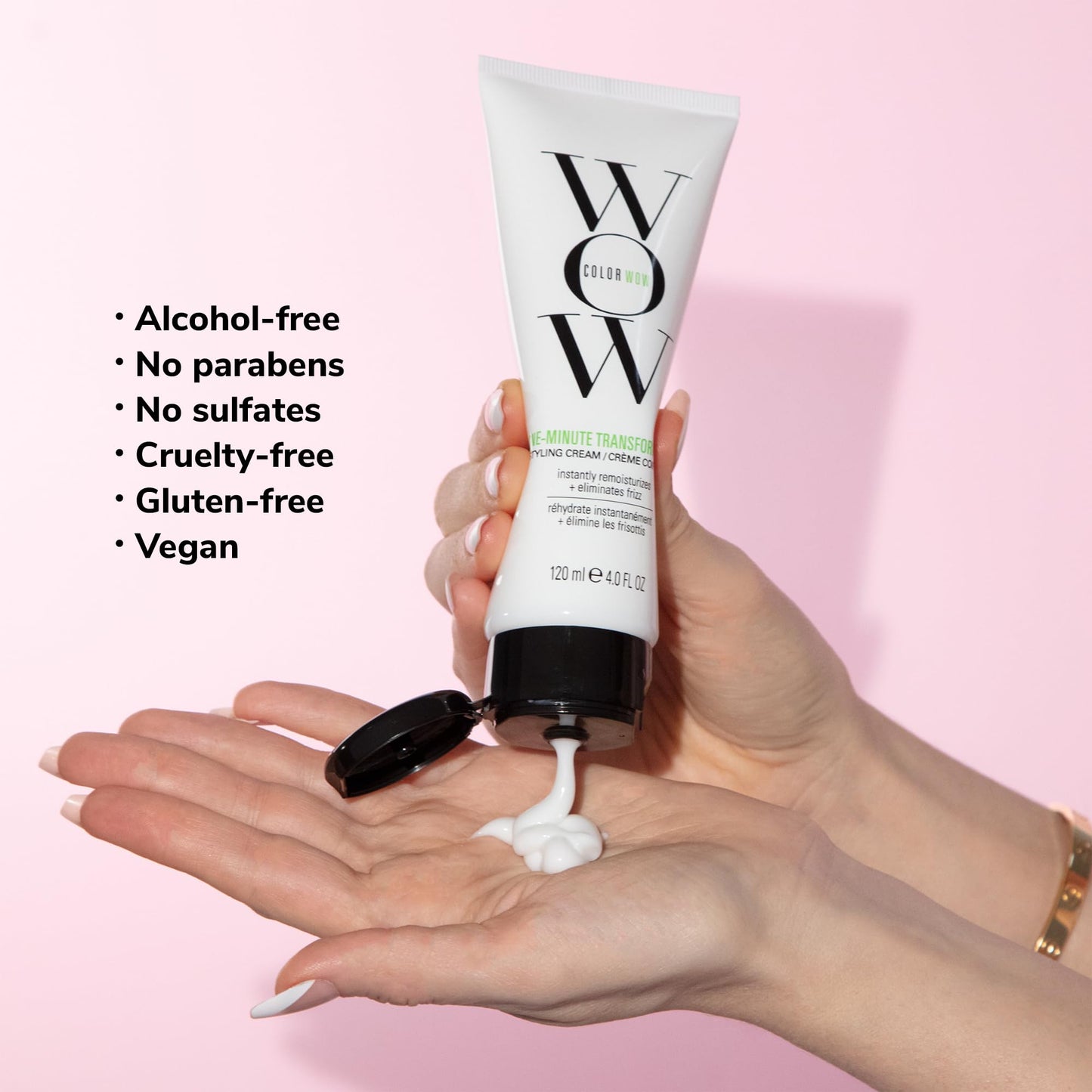 COLOR WOW One Minute Transformation, Nourishing Styling Cream for Instant Frizz Control and Smoother Hair