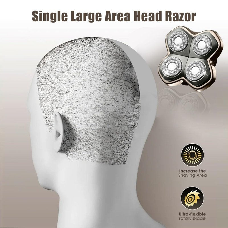 Shaver Replacement Heads - Compatible with Skull Head Shaver | 2-Pack Blades for Pitbull & Butterfly Kiss Pro