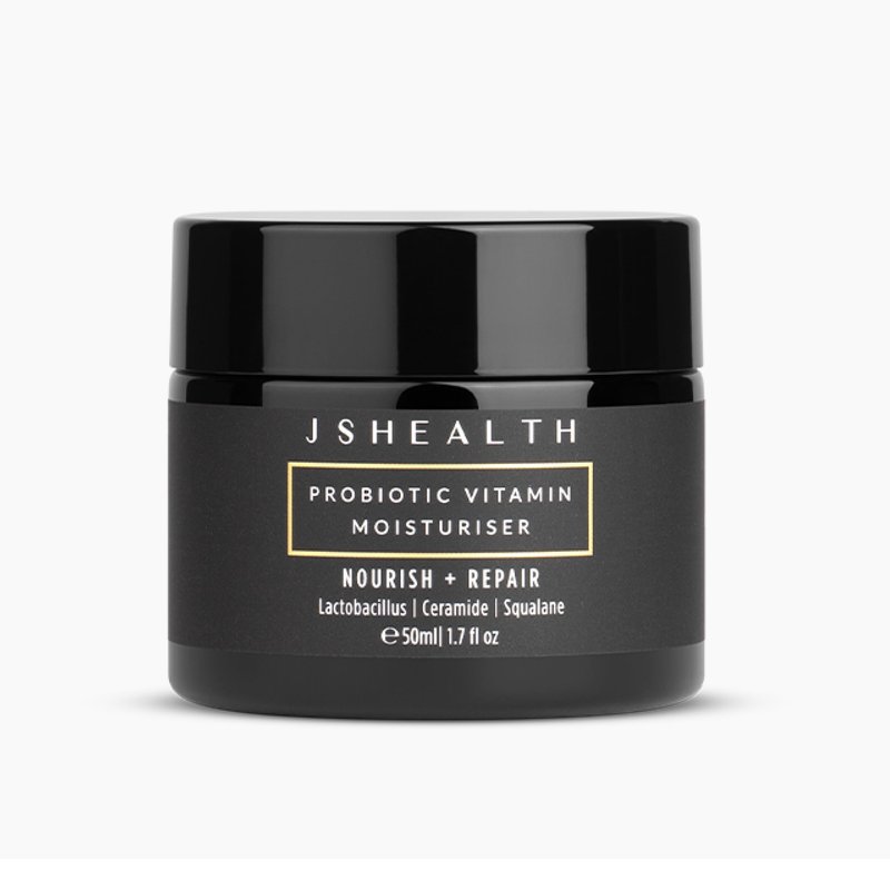 JSHealth Probiotic Face Moisturizer. Lightweight Cream with Seaweed Extract, Ceramide, Squalane. Supports Skin Microbiome. Vegan, Cruelty-Free (1.69 fl oz)