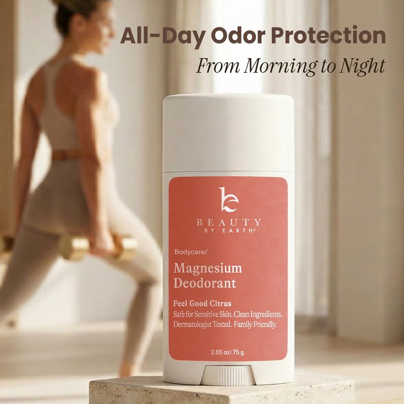 Aluminum Free Deodorant for Men & Women - USA Made with Natural & 55% Organic Ingredients, Fresh Long-Lasting Odor Protection, Baking Soda Free, Non-Irritating Magnesium Deodorant, Sensitive Skin Safe