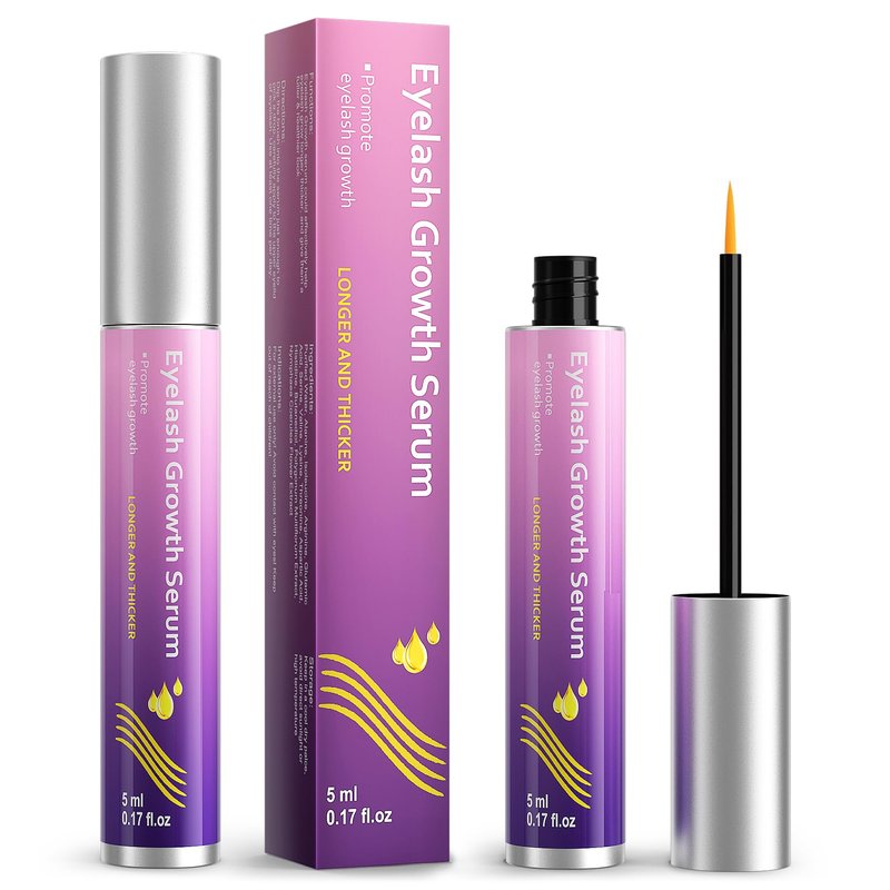 Eyelash Growth Serum: Natural & Vegan Enhancing Treatment Nourishing & Conditioning Formula for Longer Thicker Fuller Natural Lashes - 5ml