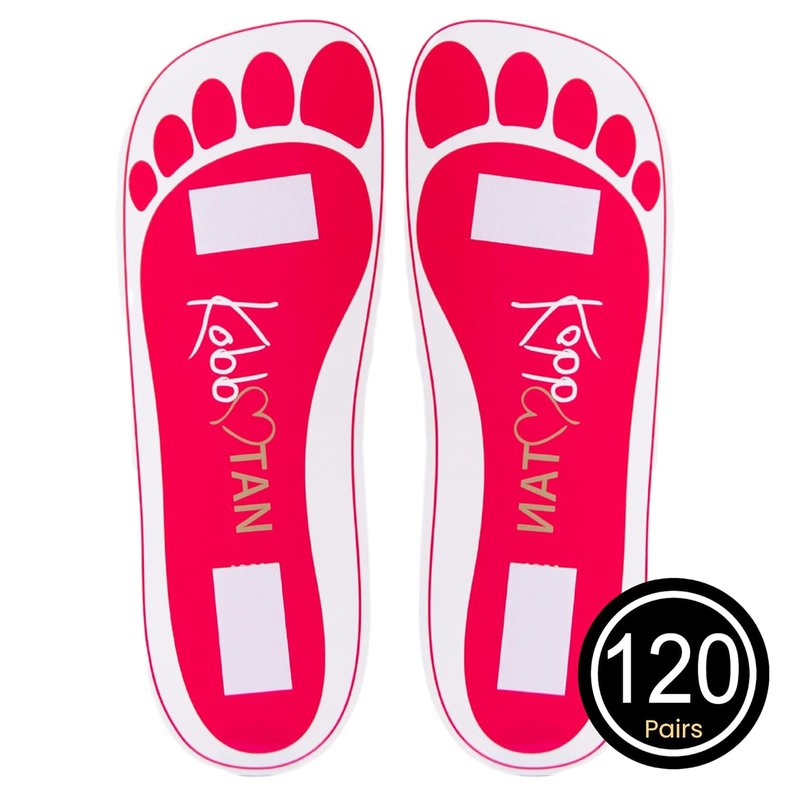 Disposable Spray Tan Feet Pads - 120 Pairs (240 Feet) Non-Slip & Comfortable for Home or Salon Use | Hygienic Ultra Bronzing