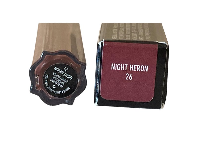KVD Everlasting Hyperlight Liquid Lipstick - Night Heron - Reddish Brown, Transfer‑Proof Matte, Lightweight All‑Day Wear, Non‑Drying, Vegan & Cruelty‑Free
