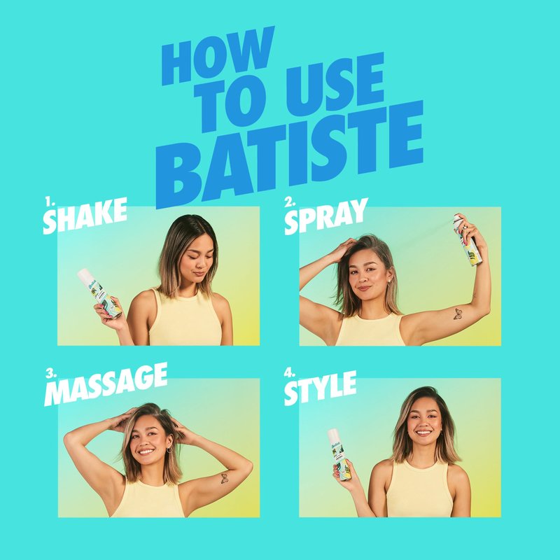 Batiste Dry Shampoo, Fresh Fragrance, Refresh Hair and Absorb Oil Between Washes, Waterless Shampoo for Added Hair Texture and Body, 5.71 oz