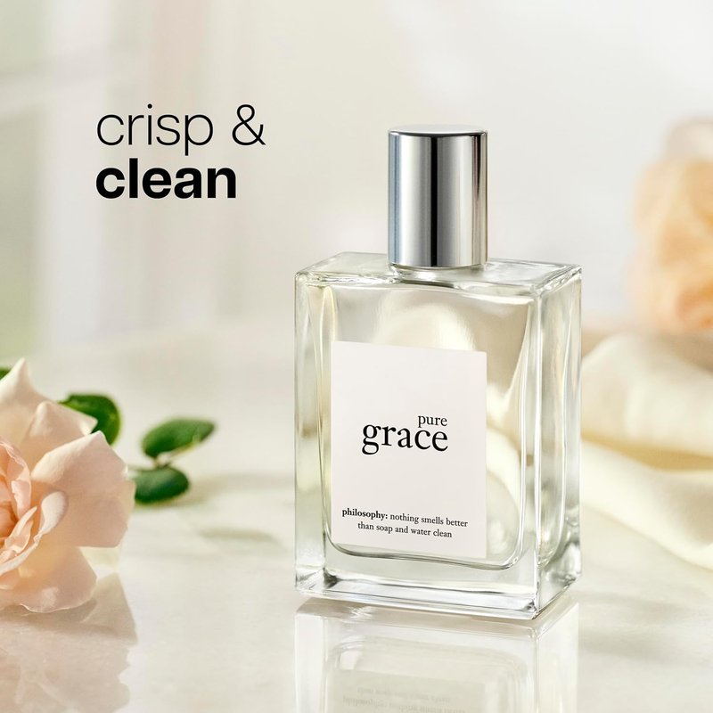 Pure Grace Women's Perfume - Crisp & Clean Fragrance with Water Lily, Leafy Greens & Musk | Long-Lasting Scent