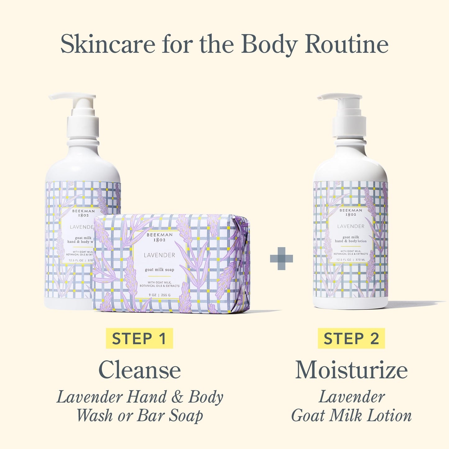 Beekman 1802 Goat Milk Hand Soap – Moisturizing Body Wash & Liquid Hand Soap for Sensitive Skin, Hand & Body Wash, Natural Soap with Goat Milk & Aloe, Cruelty Free – Lavender 12.5 fl oz