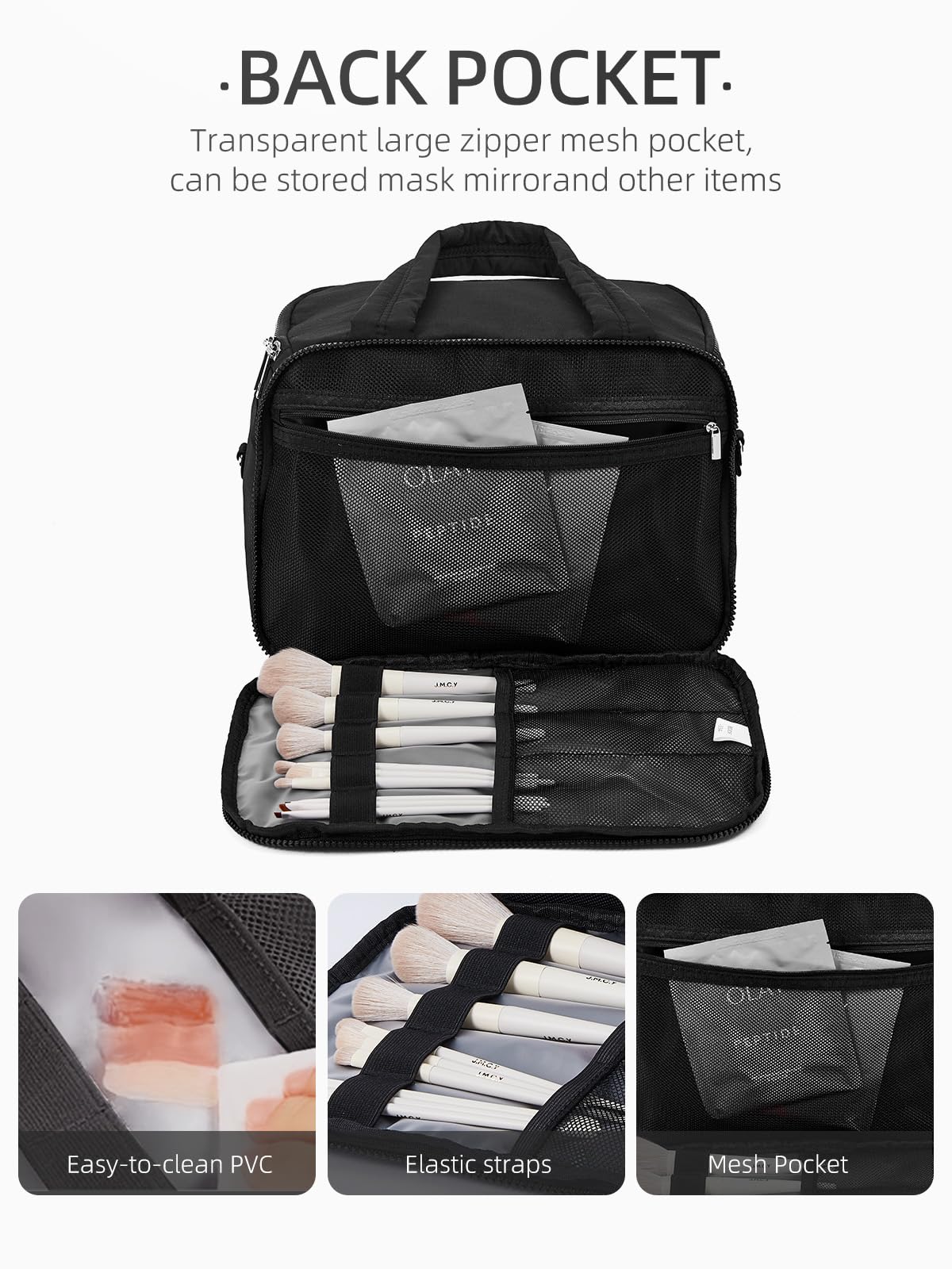 WESTBRONCO Small Toiletry Bag for Women with Jewelry Organizer, Lightweight Large Travel Toiletry Bag, Puffy Quilted Makeup Bag Organizer for Accessories, Essentials, Cosmetics, Toiletries