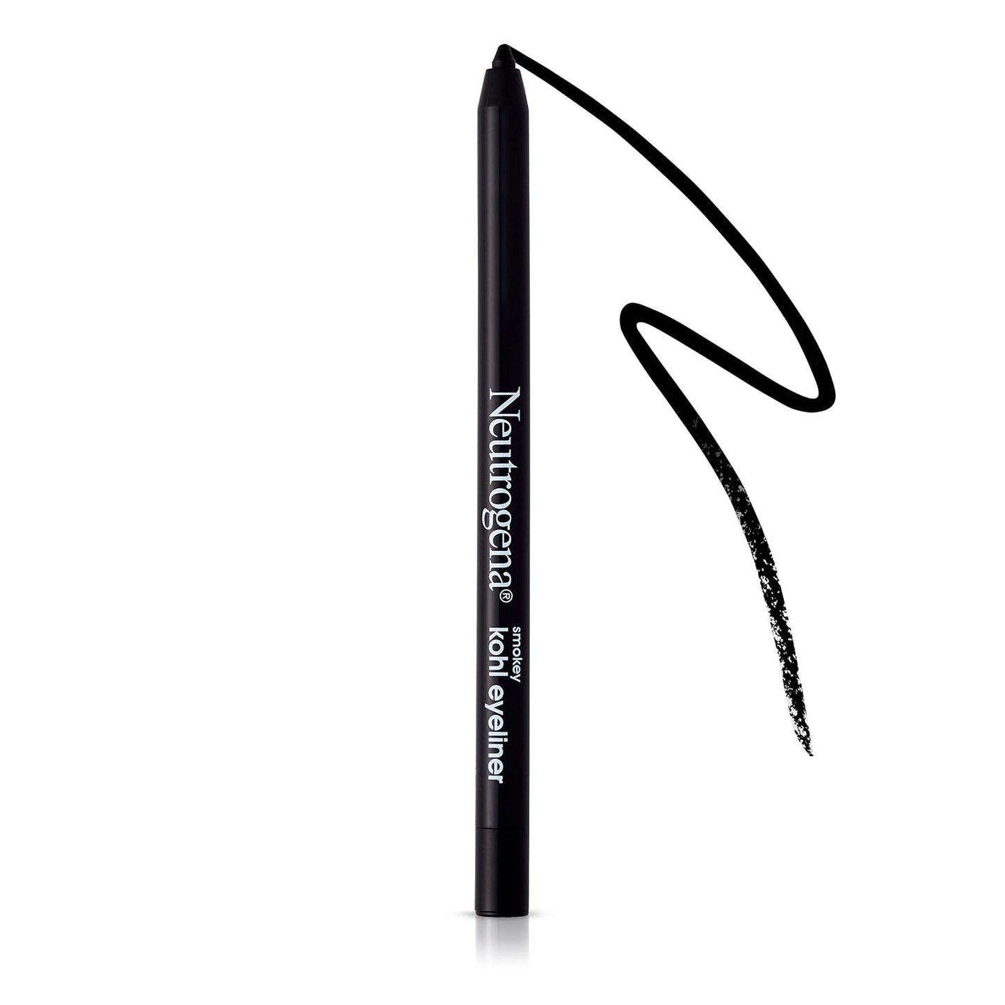 Neutrogena Smokey Kohl Eyeliner - Water-Resistant, Smooth-Gliding Makeup | Jet Black, 0.014 oz