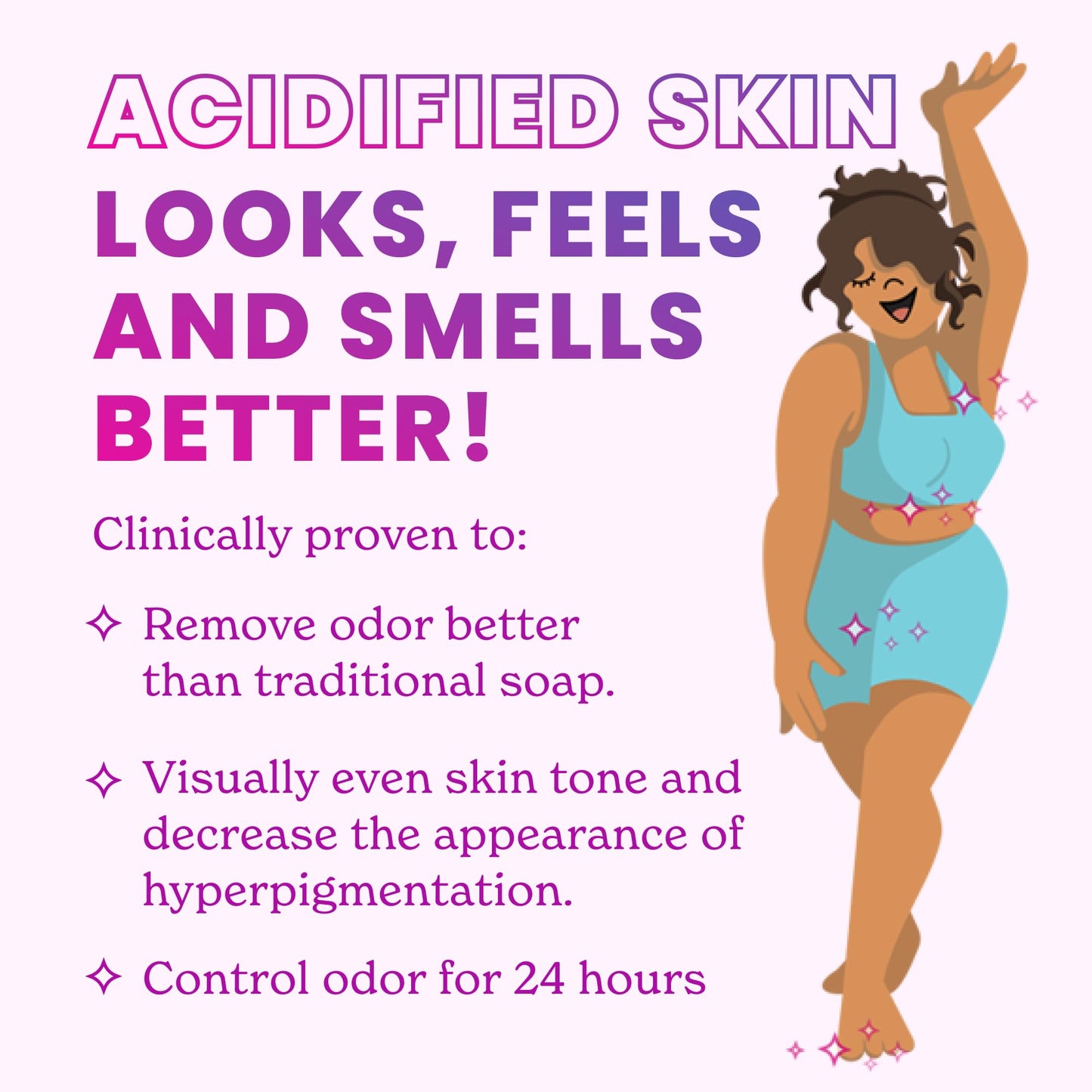 Lume Acidified Body Wash (Clean Tangerine) and Acidified Deodorant Wipes (Cool Cucumber) - 24 Hour Odor Control - Removes Odor Better than Soap - Moisturizing Formula - Aluminum Free, Baking Soda Free