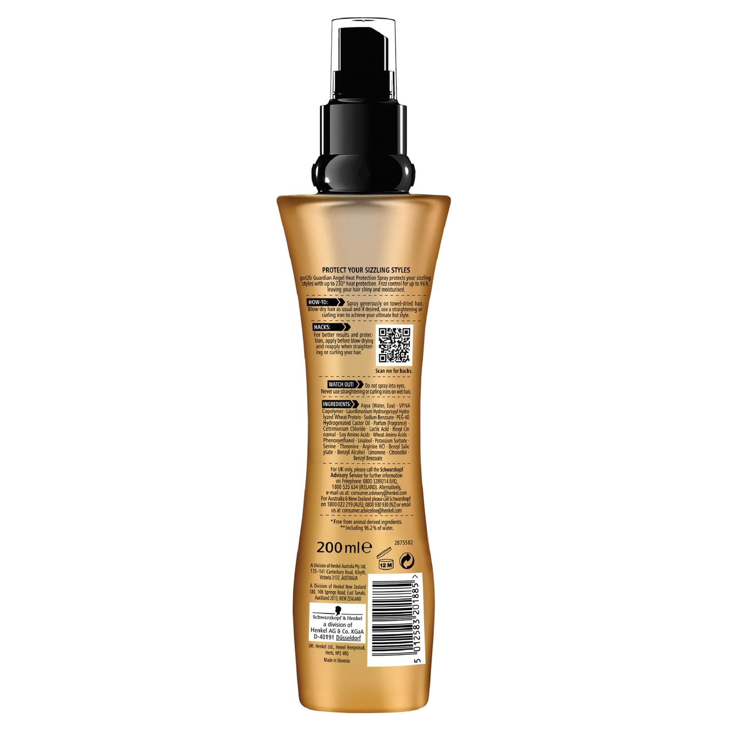 Schwarzkopf Got 2bs P200 Guard Angel Heat Protection