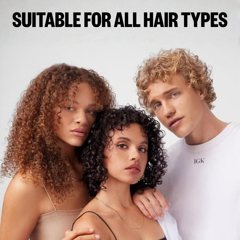 IGK Class of '93 Curl Cream - Whipped Leave-In Conditioner & Curl Defining Styler for Curly, Wavy & Coily Hair, with 10 Butters & Oils, Silicone-Free, Vegan & Cruelty-Free, 5.5 Oz