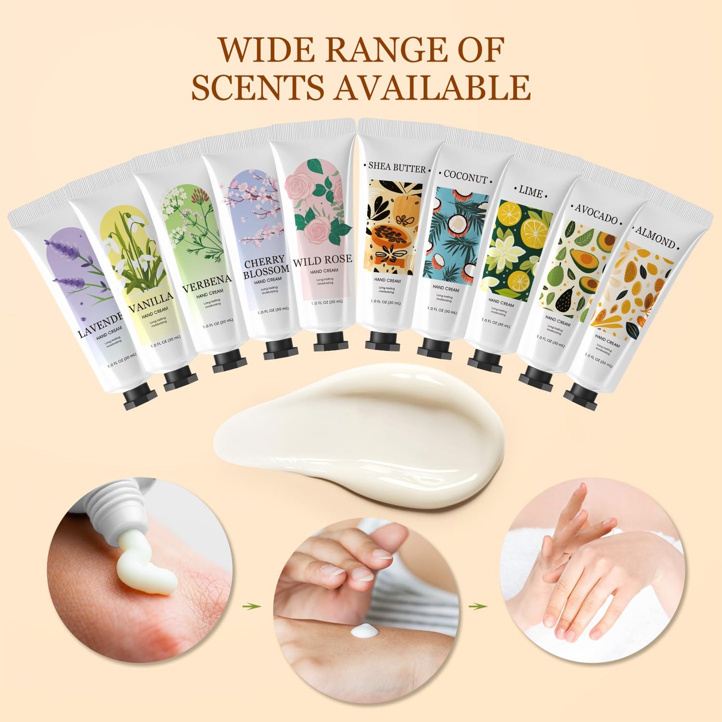 BODY & EARTH 30 Pack Hand Cream Lotion Bulk Mini Hand Lotion Hand Cream for Women Bridesmaid Gifts Small Gifts for Women Mothers Day Gift Bachelor Party Favors