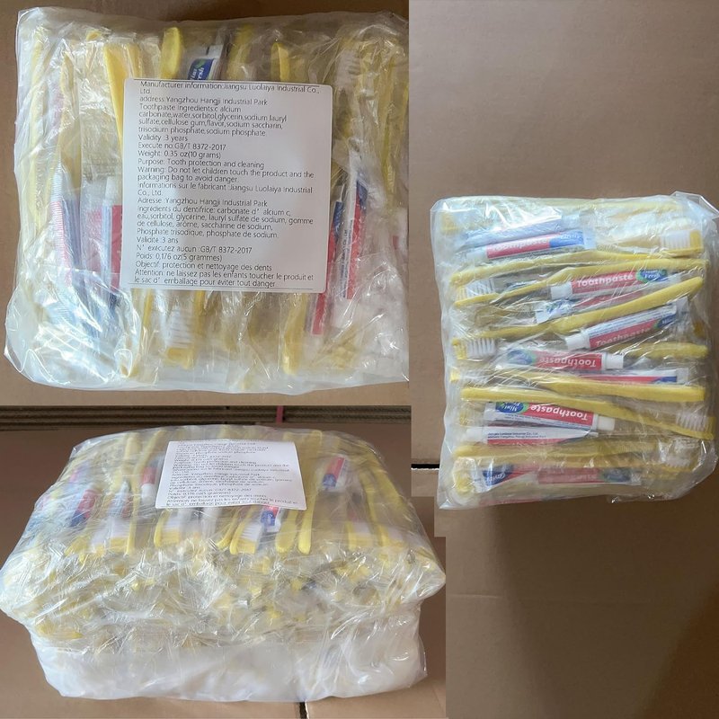 Disposable Toothbrushes with Toothpaste - Bulk Pack of 100 | Individually Wrapped Travel Kits for Hotels & Charities