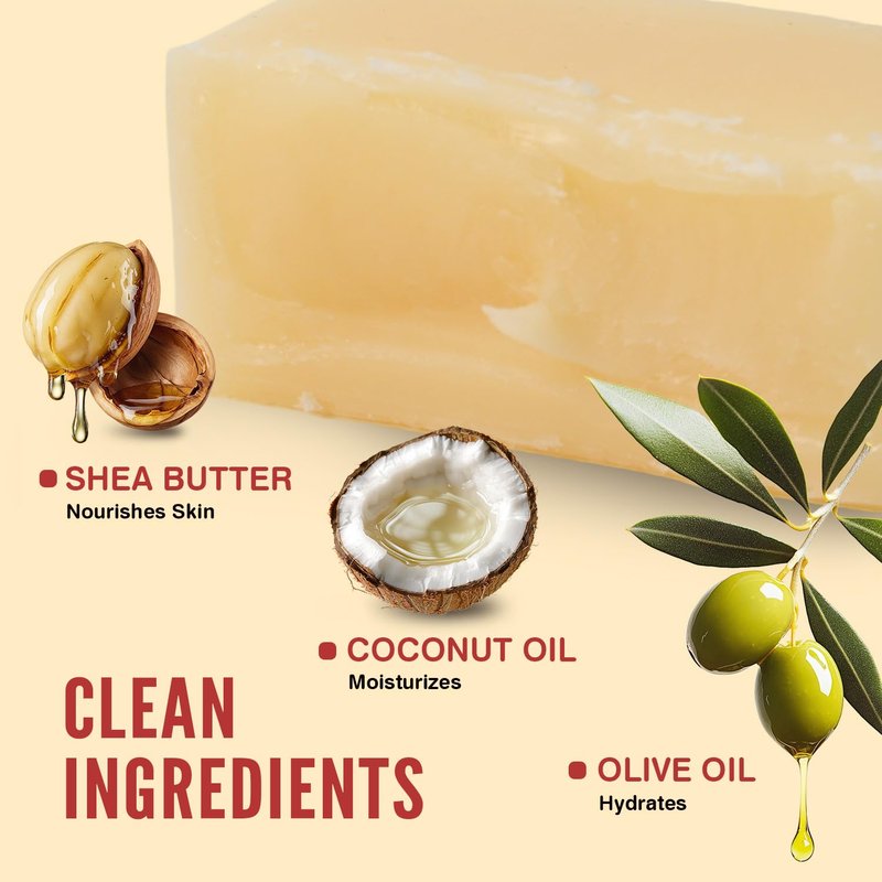 Rinse & Robust Men’s Soap Bar for Men – Natural Mens Soap – Warm Sandalwood Calm – Gentle, Moisturizing Cleanse – Smooth, Comforting Scent – All Skin Types – 5.3 oz (4-Pack)