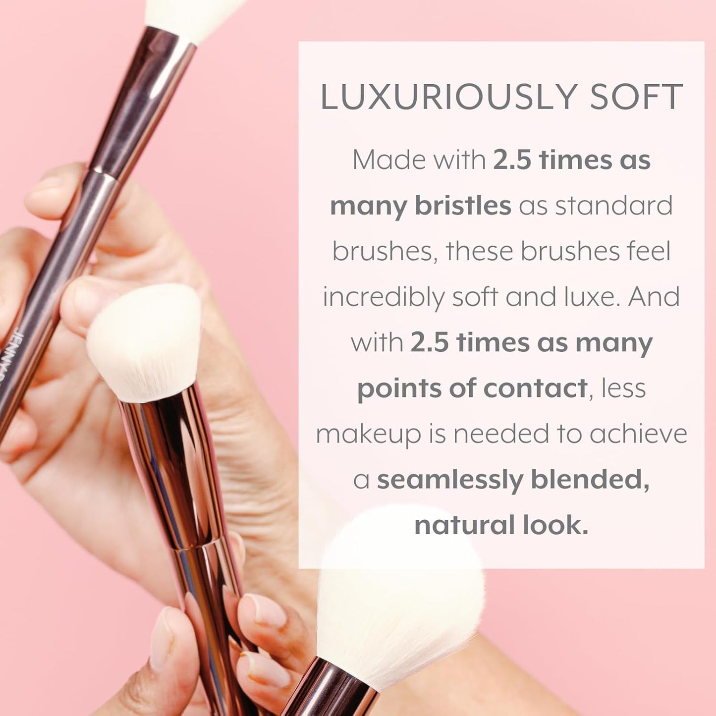 Sustainable Luxury Complexion Brush | Vegan Eco-Friendly Makeup Brush with 2.5x More Bristles for Foundation, Contour & Blush