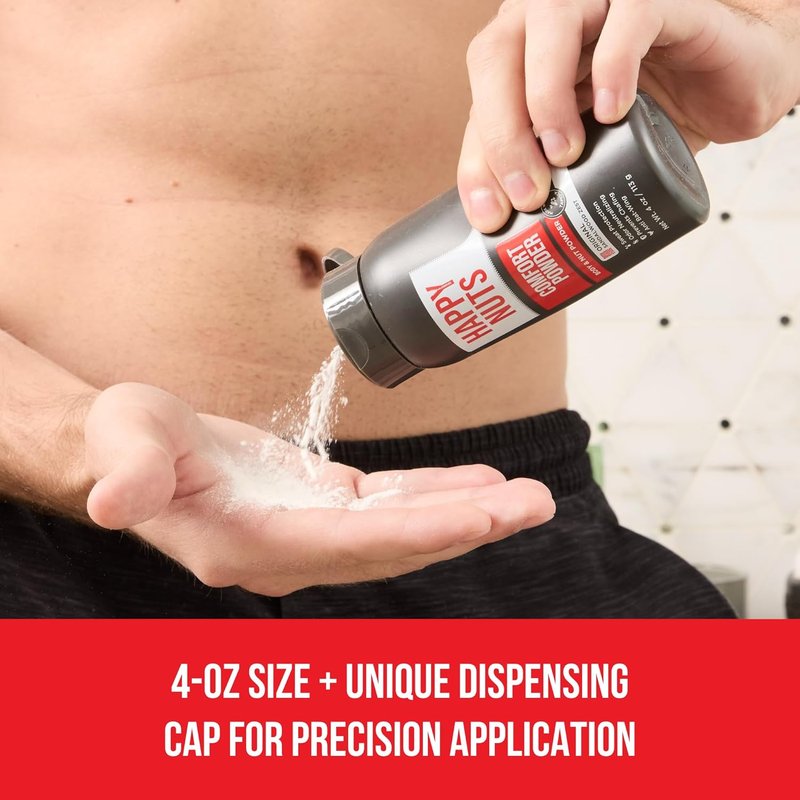 Comfort Powder Deodorant for Men - Anti-Chafing, Sweat & Odor Control | Aluminum-Free, 4 oz (Original Scent)