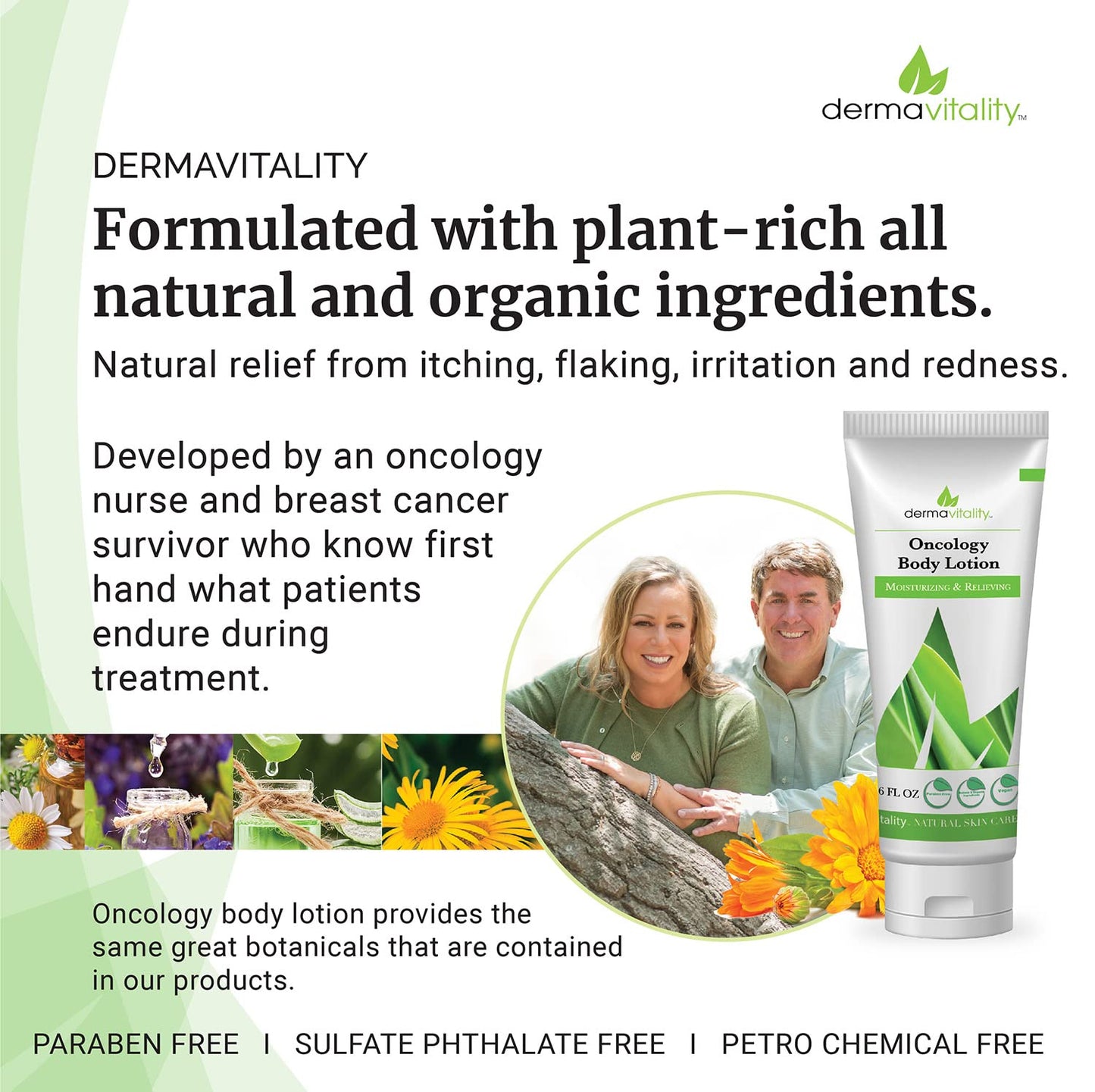 UltimateVitality Oncology Cream for Chemo Patients - Natural Organic Chemo Lotion, Paraben and Pthalate Free Moisturizing Lotion for Sensitive and Irritated Skin - 6 Ounces