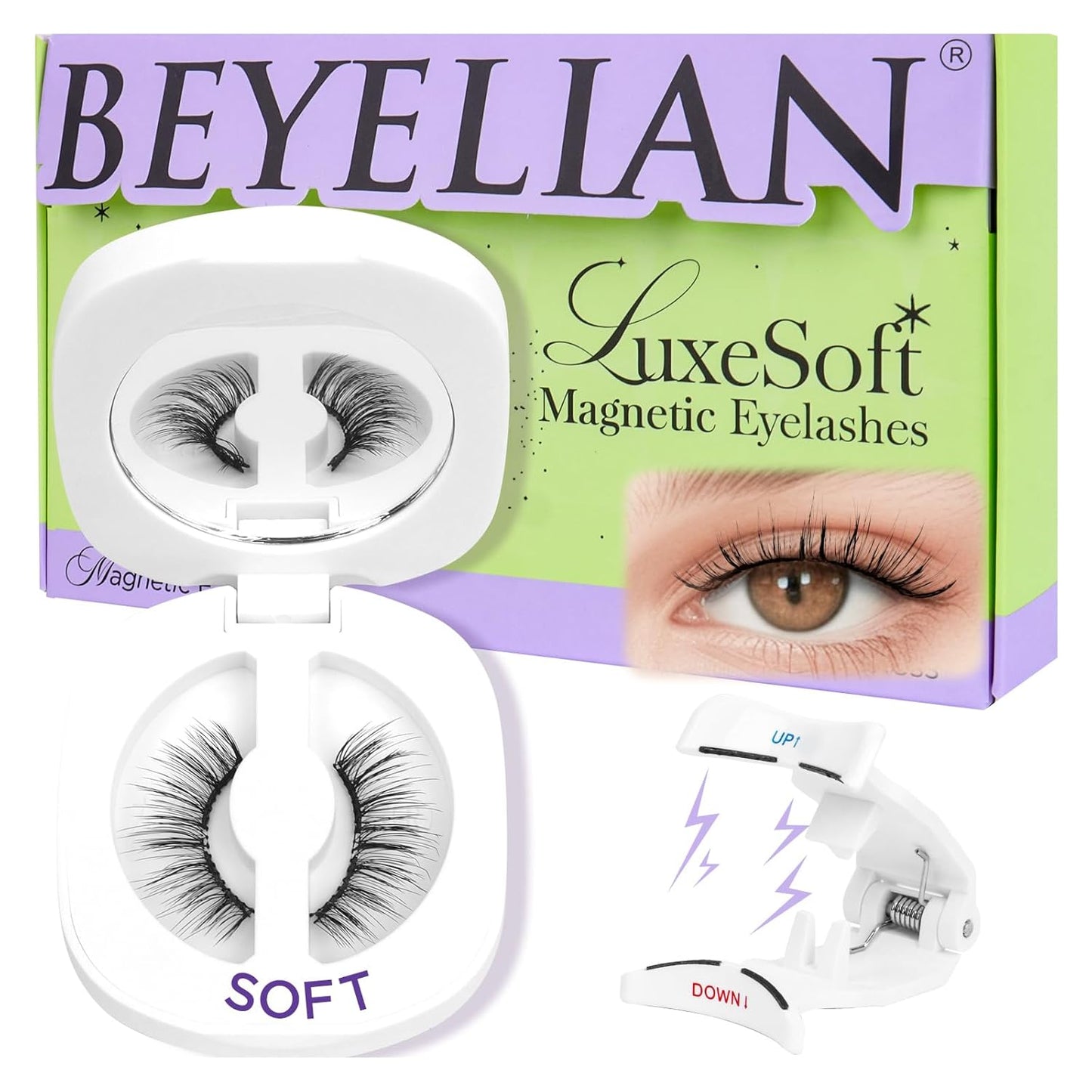 Magnetic Eyelashes Kit - Soft Reusable False Lashes for Natural Look | No Glue Needed, Lightweight & Comfortable