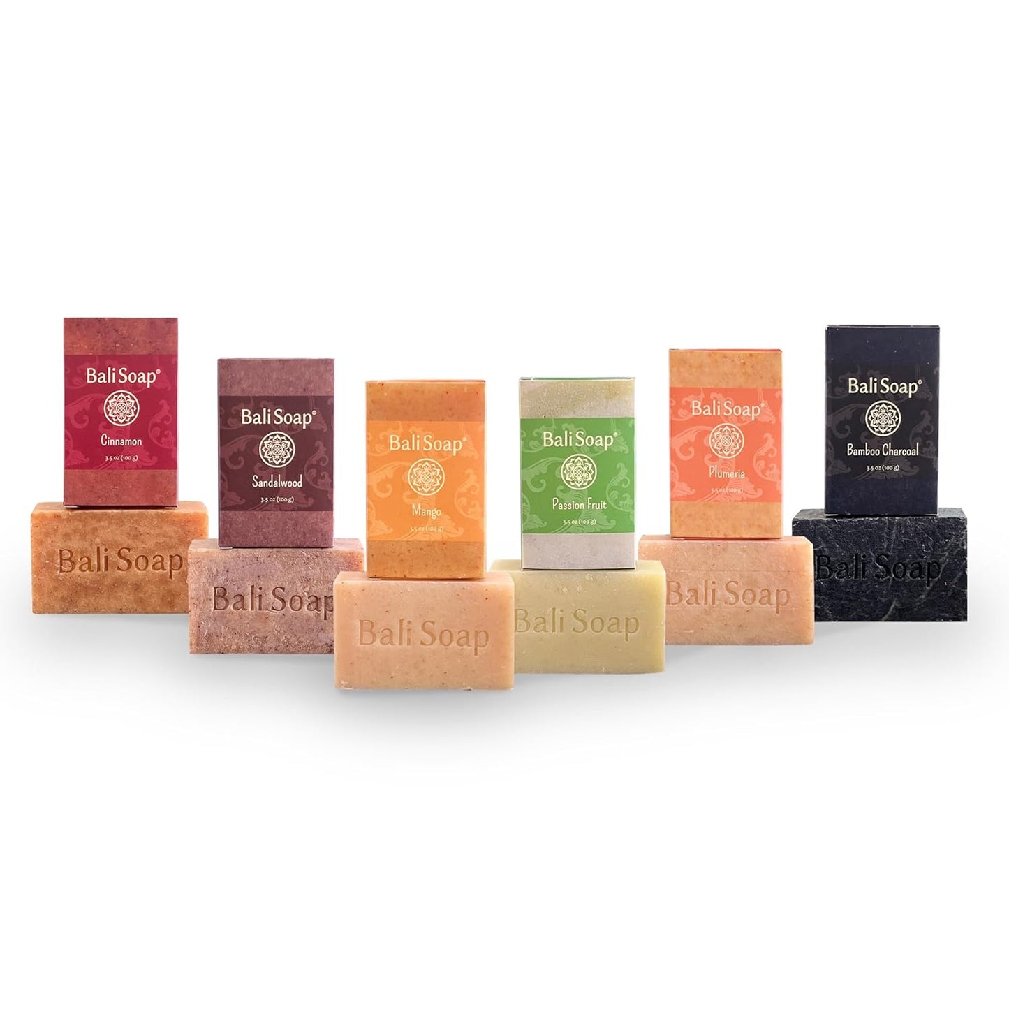 Natural Soap Gift Set - Handmade Cold Process Bar Soap for Men & Women | Tropical Paradise Collection - 6 Pack