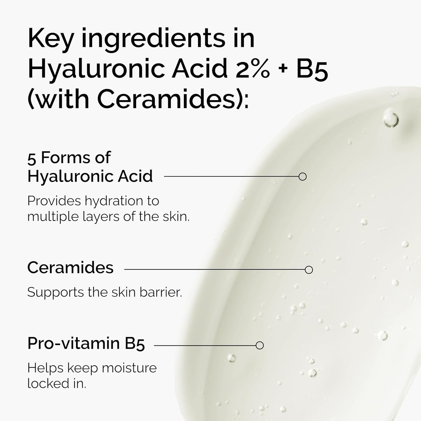 Hyaluronic Acid 2% + B5 Serum - Deep Hydration for Plumper, Smoother Skin | Ceramides Infused