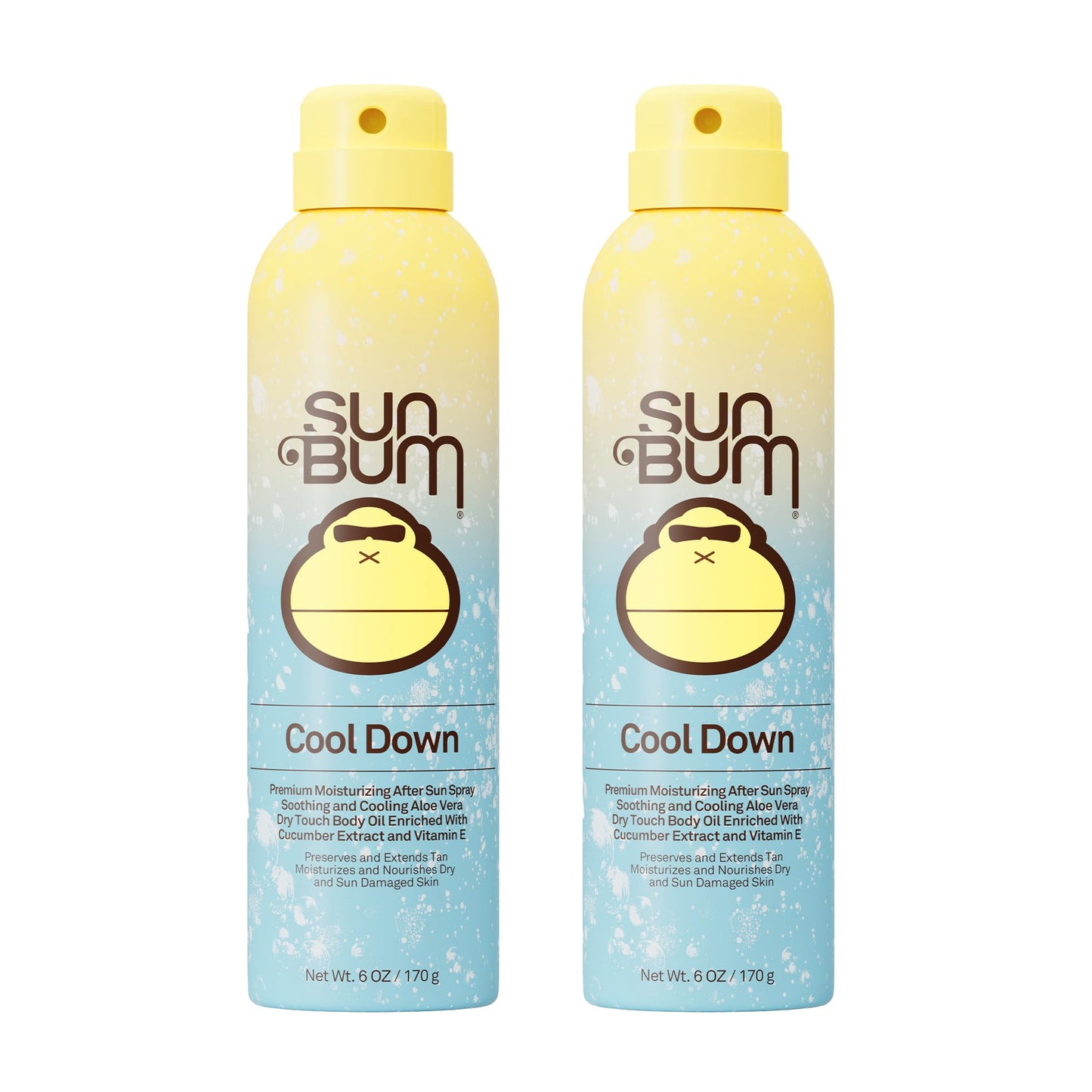 Sun Bum Cool Down Hydrating After Sun, 6 oz - After Sun Spray (2 Pack)