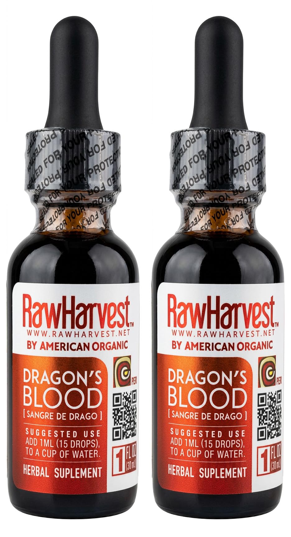 Raw Garden Dragon's Blood Original,100% Peruvian 1 Oz (2 Pack) Concentrate, Sangre De Drago, Sangre De Grado.