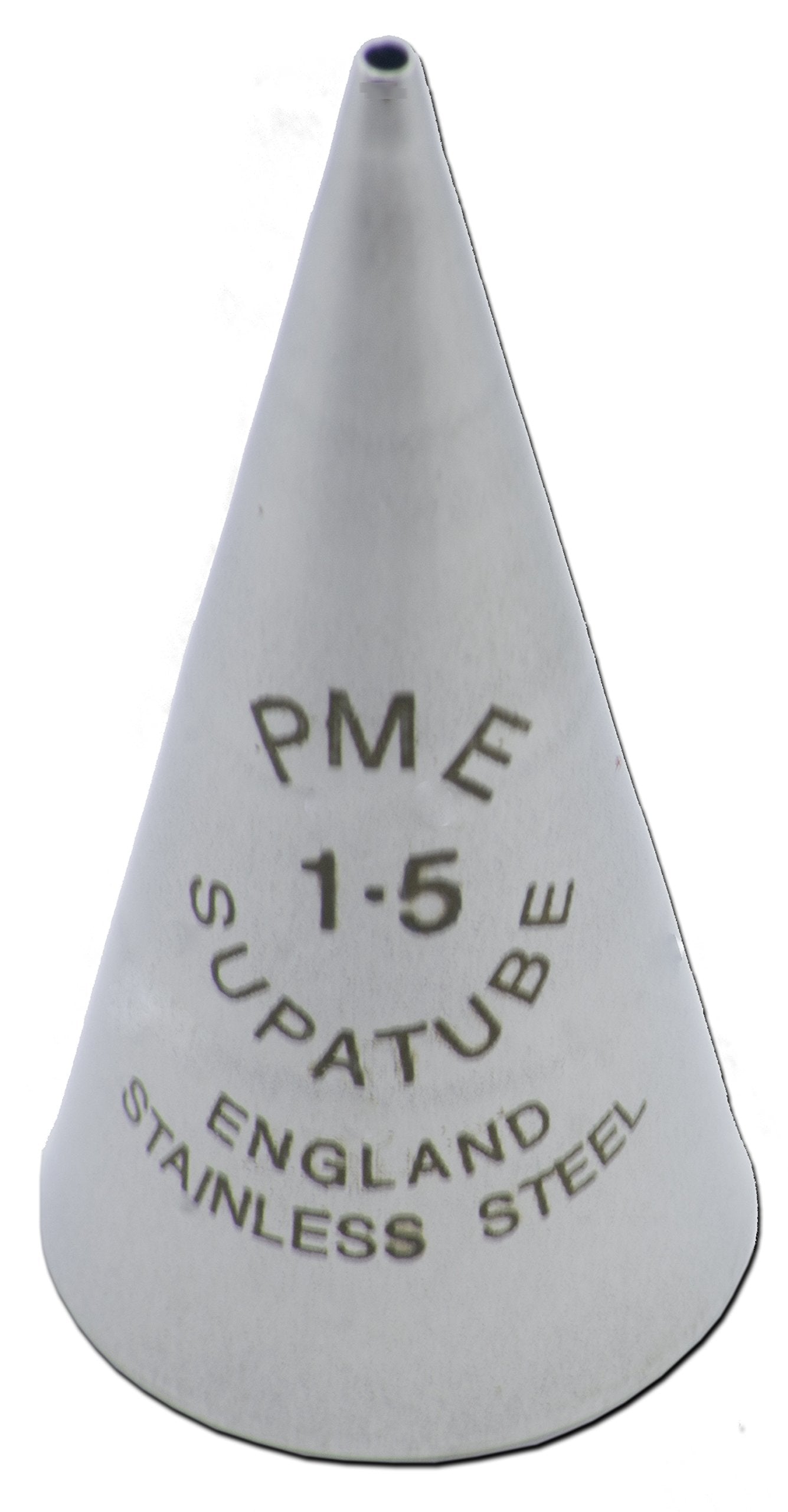 PME - ST1.5 Seamless Stainless Steel SupaTube Writer #1.5 Decorating Tip, Standard, Silver