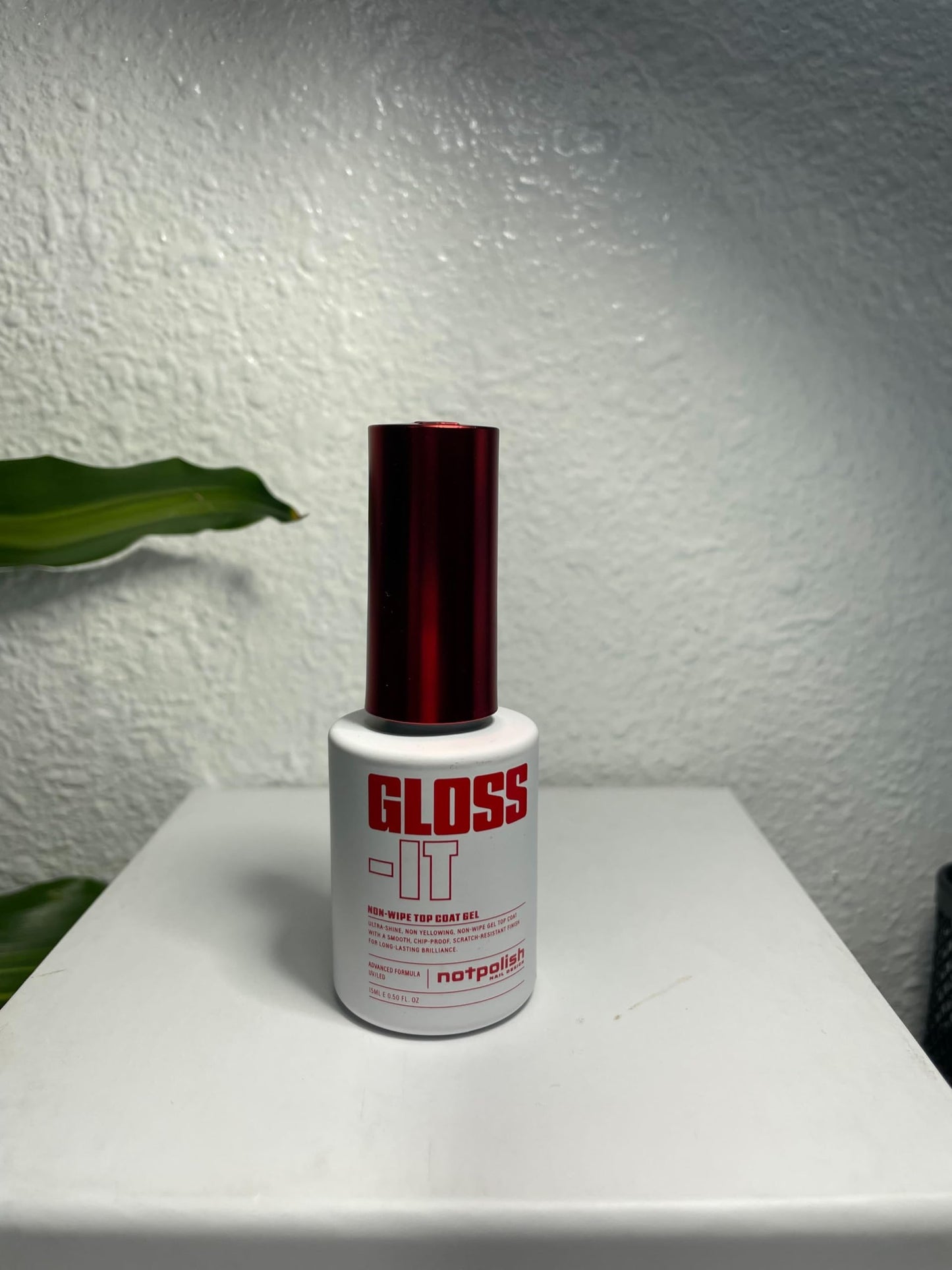 Notpolish Gloss-It Nail Top Coat – Shiny, No-Wipe Clear Top Coat Gel Nail Polish for Long-Lasting, Glossy Finish – Quick-Curing, Chip-Resistant Formula for Gel, Acrylic & Dip Powder Nails (0.5 oz)