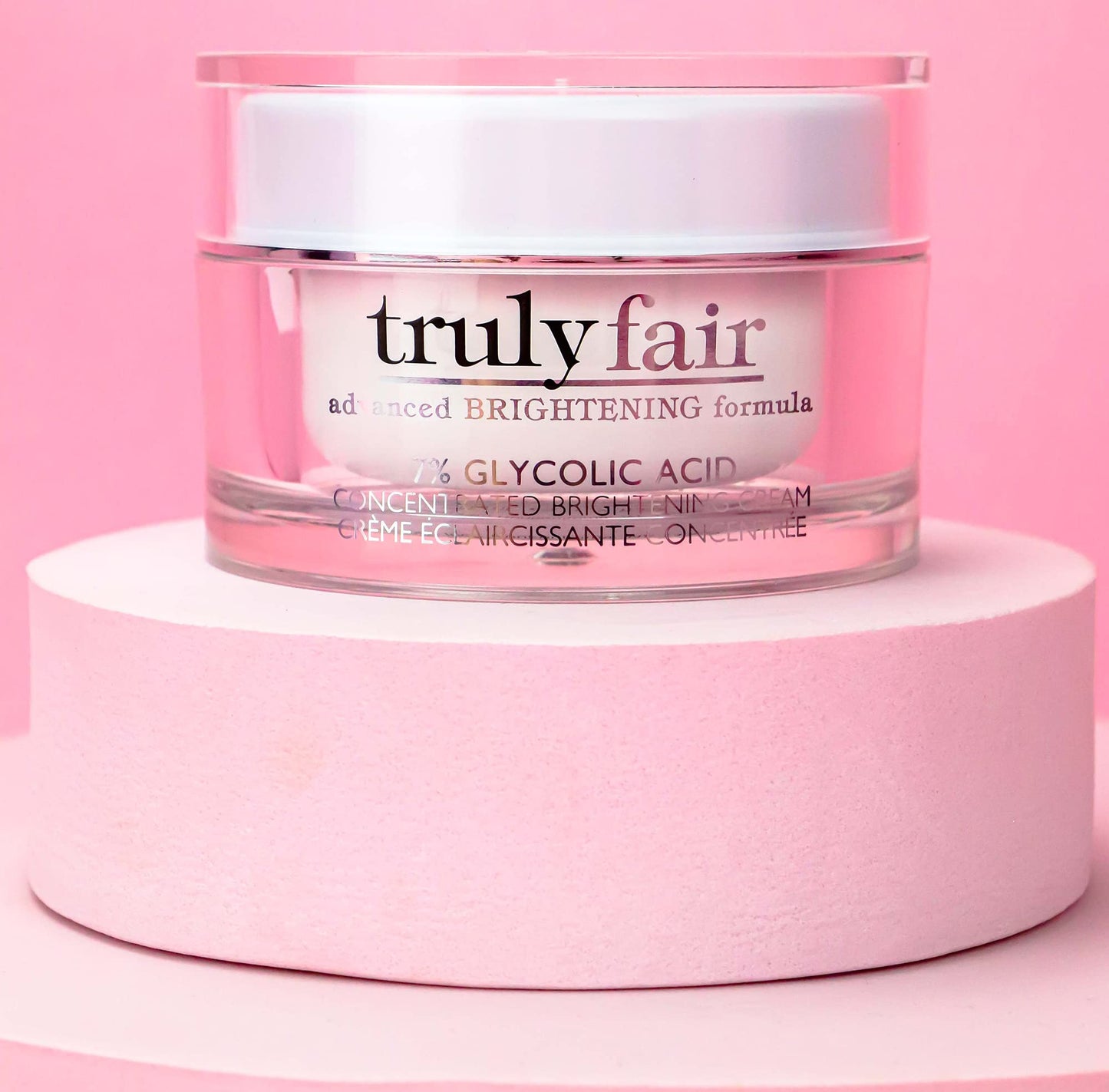 Truly Fair Face Brightening Kit – Vitamin C Serum 1 oz & 7% Glycolic Acid Concentrated Cream 1.7 oz - Skincare Kit- Anti-Aging - Moisturizing formula - Paraben-free - For women