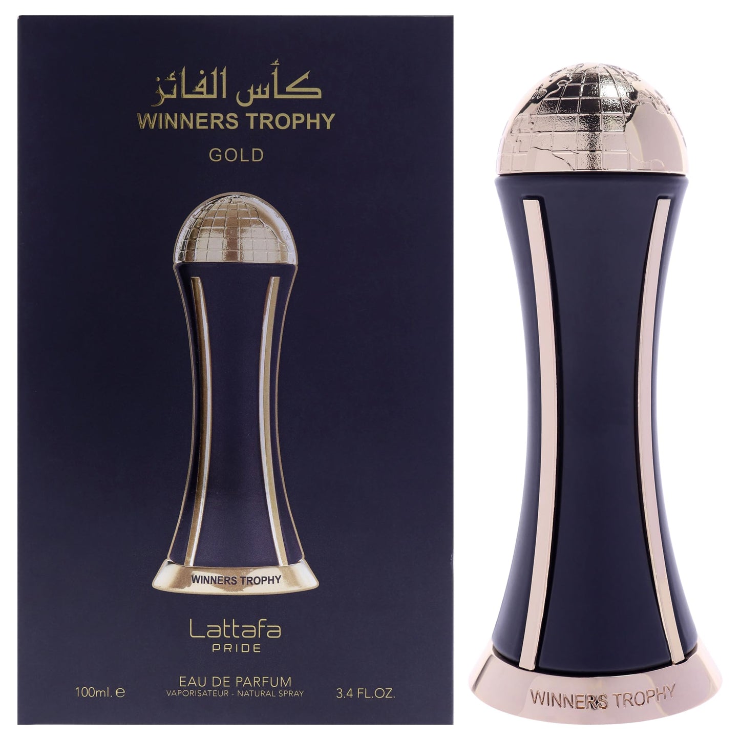 Lattafa Perfumes Al Khas Winners Trophy Gold for Unisex, Eau de Parfum Spray, 3.4 Ounce