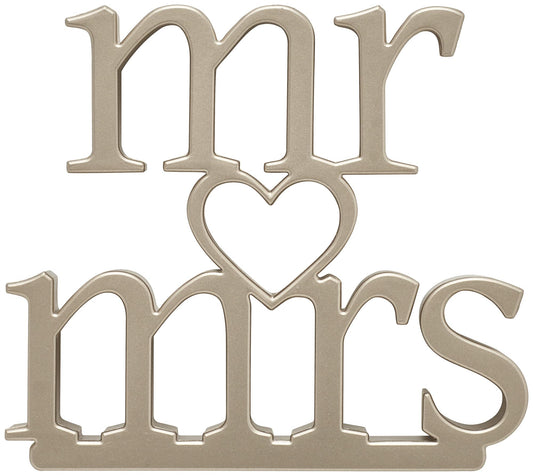 DecoPac, Mr. and Mrs. Wedding Ornament, Cake Topper for Birthday Cakes and Celebration Cakes, Reusable Cake Decoration