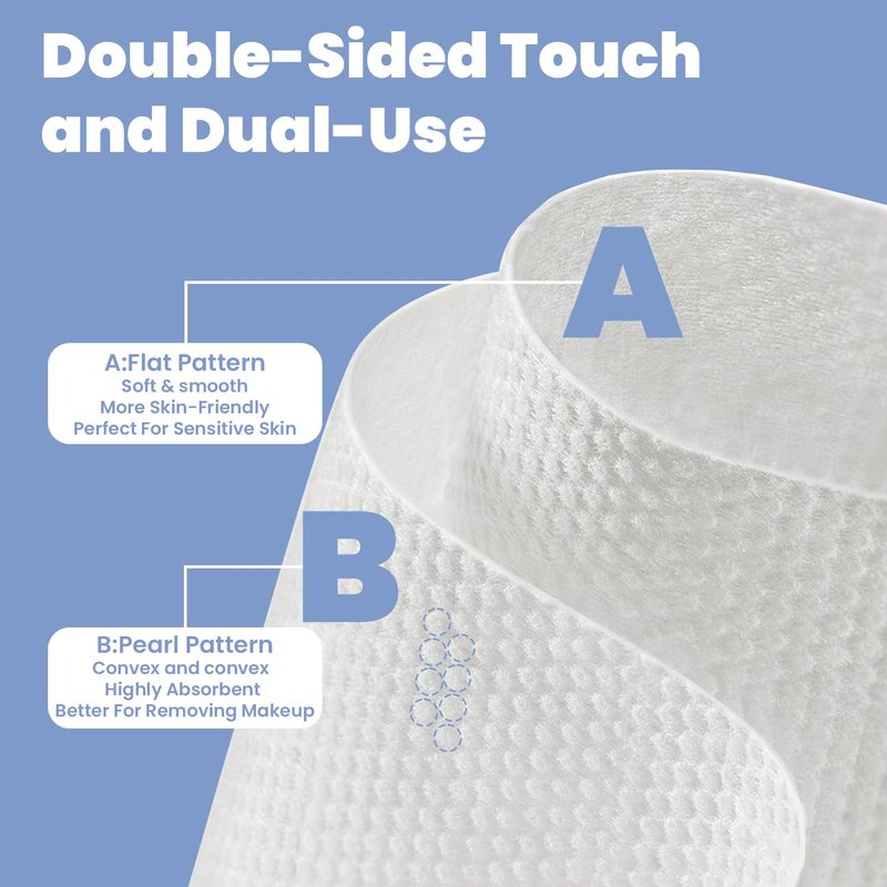 RTOEOP Disposable Face Towel, Disposable Biodegradable Clean Facial Wash Cloth for Sensitive Skin, Can be used for skin care and makeup removal，Lint- free Facial Tissue,Dry Wipes,400 Count