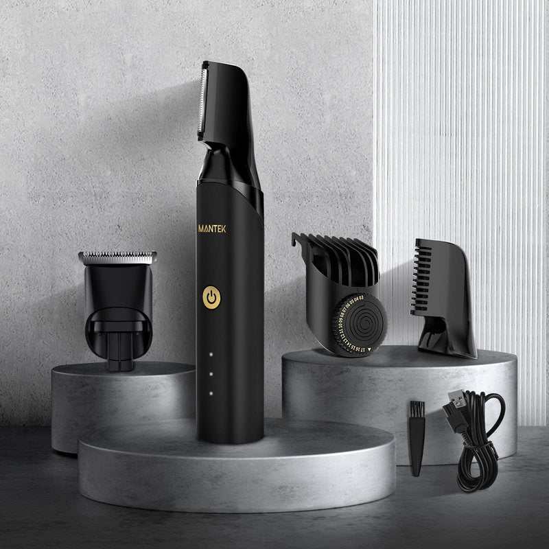 Body Trimmer for Men, Includes 2 Quick Change Trimmer Heads Electric Body Groomer Shavers