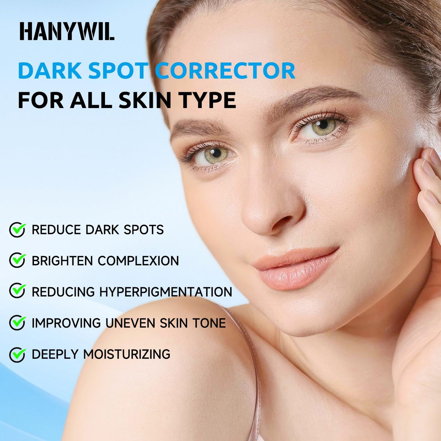 HANYWIL Dark Spot Remover for Face & Body Serum,Dark Spot Corrector Serum for Hyperpigmentation,Treatment for Sun Spots, Age Spots, Melasma, Dermatologist-Tested Skin Tone Evenser (2.0 Fl Oz)