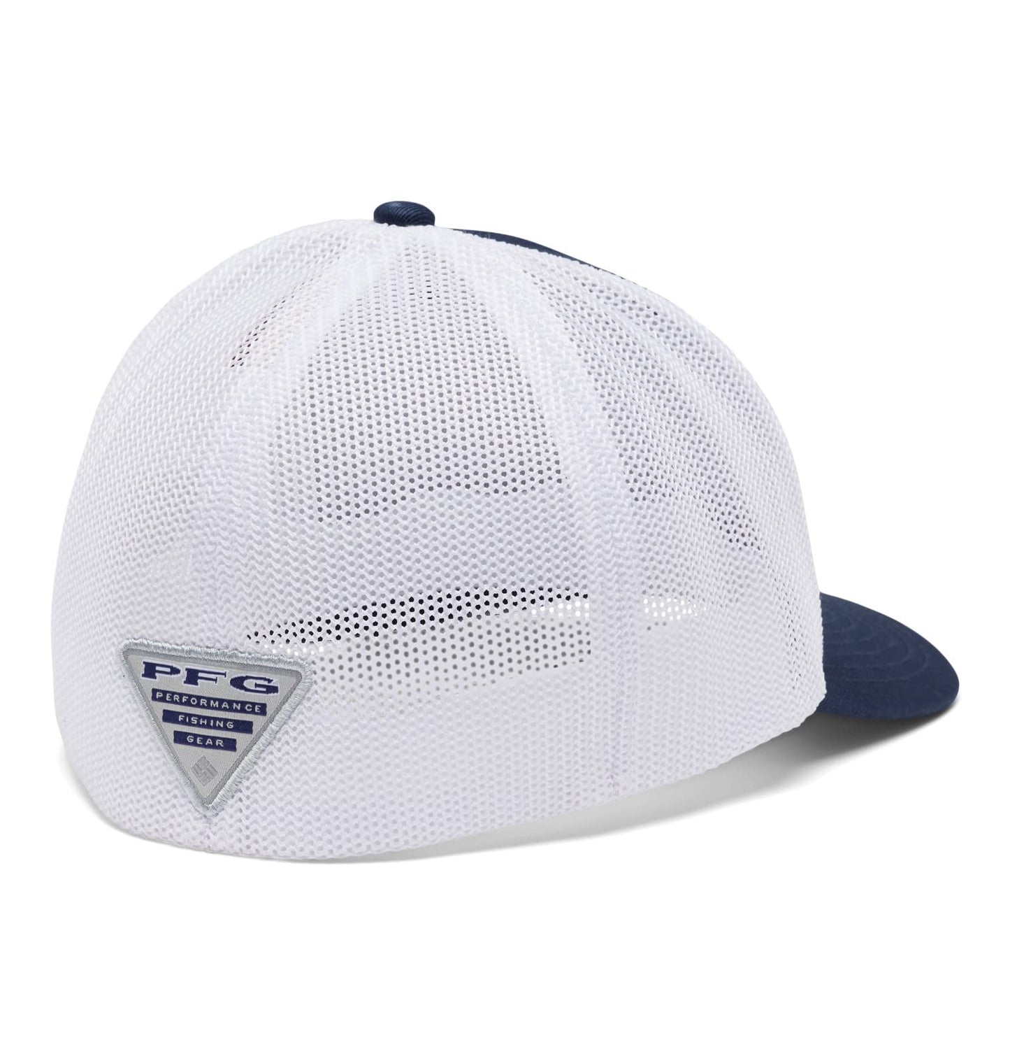 Columbia Unisex PFG Logo Mesh Ball Cap - High Crown, Collegiate Navy, XX-Large