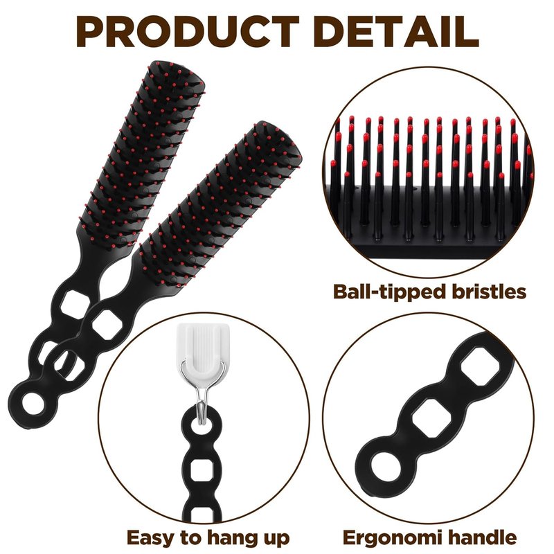 Detangling Hair Brush Set - 110 PCS Bulk Brushes for Curly Hair | Individually Wrapped for Men & Women, Ideal for Charities & Hotels