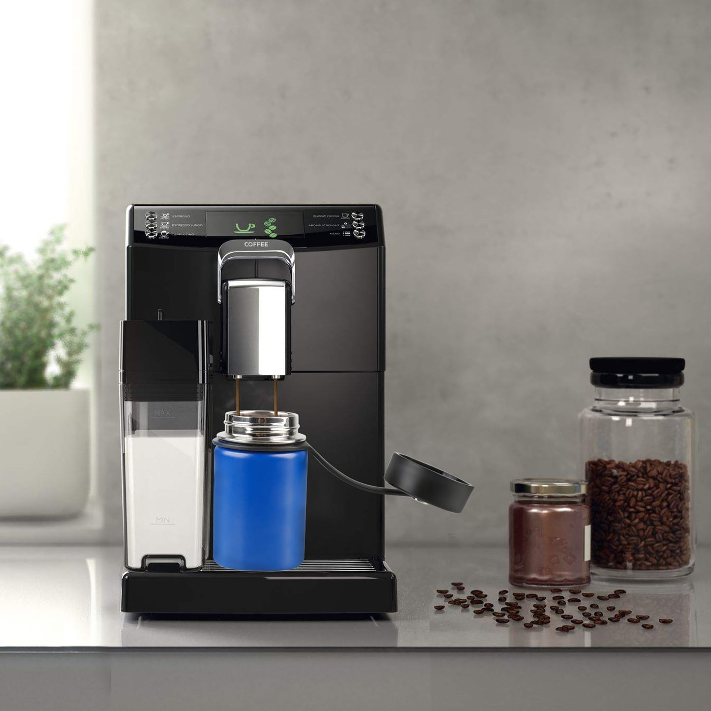 Tahoe Trails 12 oz Double Wall Vacuum Insulated Stainless Steel Water Bottle, Cyber Yellow