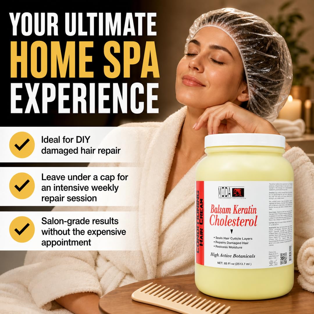 MODA - Balsam Keratin Cholesterol - Strengthens and Revitalizes - 85 OZ