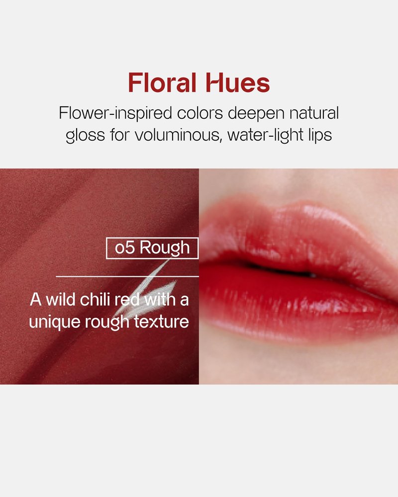 FRESHIAN Vegan Serum Lip Tint (05 Rough, 0.21oz) - Long-Lasting Moisturizing Formula, Lightweight Lip Stain. Korean Makeup Skin Care. Luminous, Hydrated Lips.