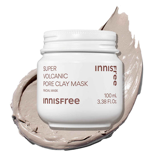 innisfree Super Volcanic Clay Mask, Premium Korean Skincare with AHA and Natural Clusters for Deep Pore Detox, Gentle Exfoliation, Oil Control