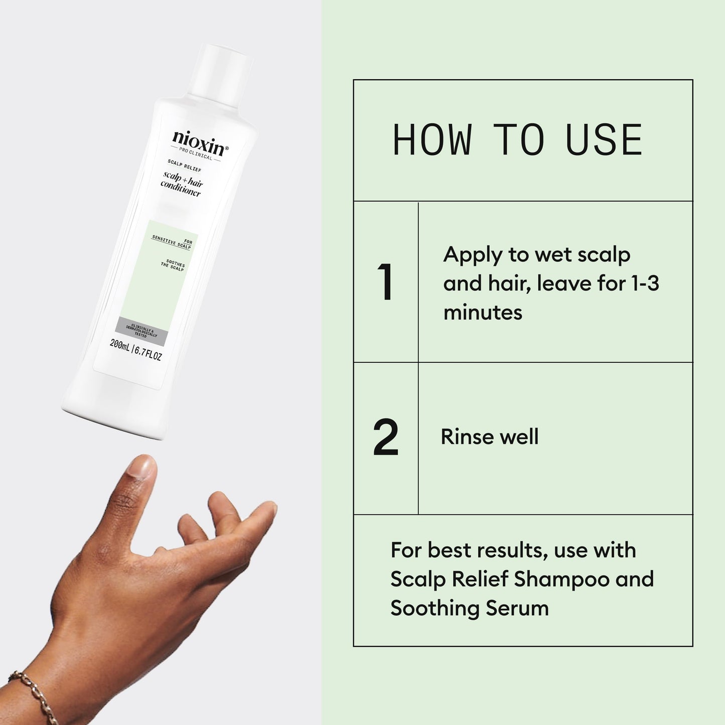 NIOXIN Scalp Relief Hair Conditioner | For Sensitive Scalp | Made with Aloe Vera and Vitamin E | 6.7 Fl oz.